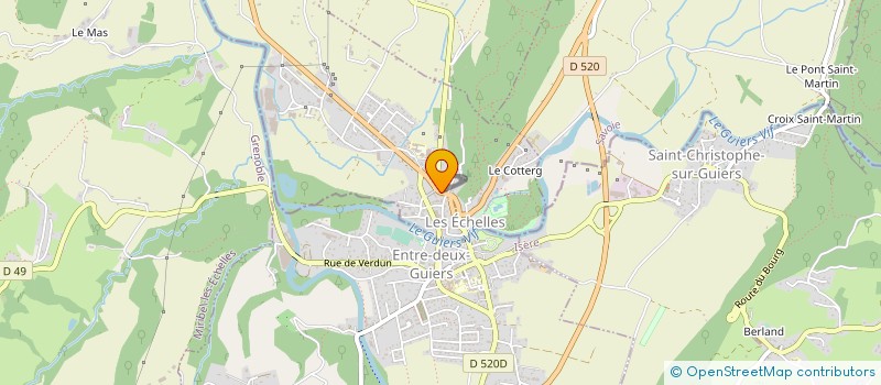 localisation de l'entreprise MADAME CELINE GEBELIN à LES ECHELLES