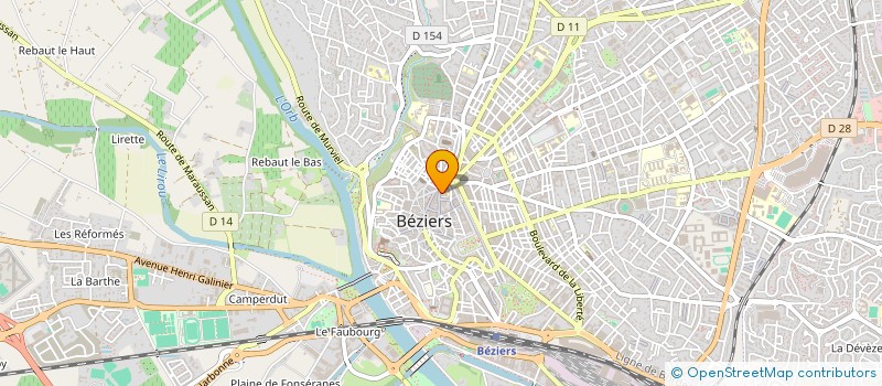 localisation de l'entreprise MADAME CELINE GELADA  BEZIERS