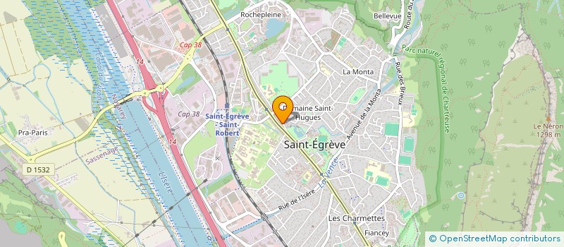 localisation de l'entreprise MADAME CELINE GENEST  SAINT-EGREVE