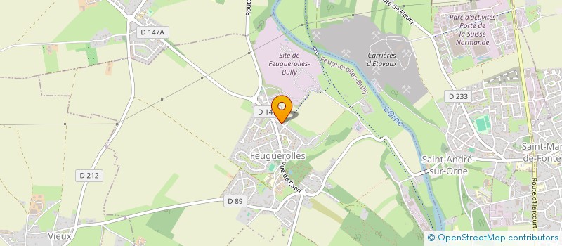 localisation de l'entreprise MADAME CELINE GENEVIEVE  FEUGUEROLLES-BULLY