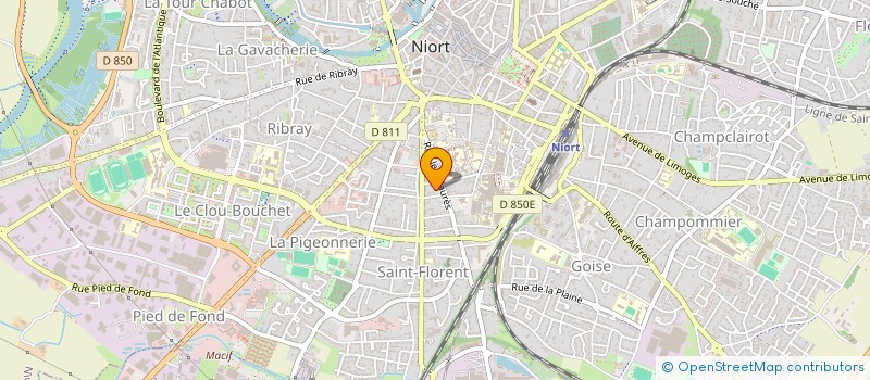 localisation de l'entreprise MADAME CELINE GENTET à NIORT