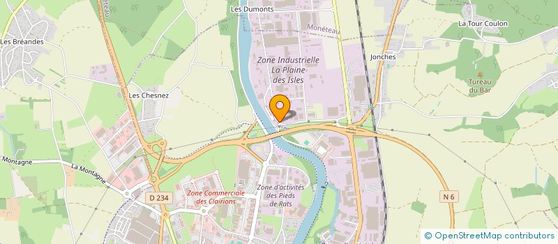 localisation de l'entreprise MADAME CELINE GEOFFROY à AUXERRE