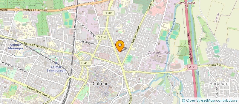localisation de l'entreprise MADAME CELINE GEORGE  COLMAR