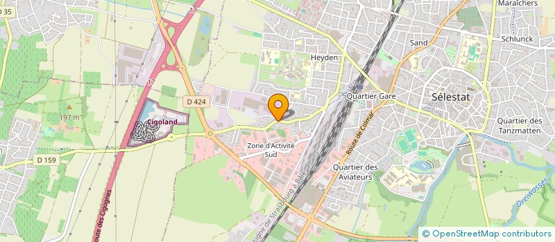 localisation de l'entreprise MADAME CELINE GERBER à SELESTAT