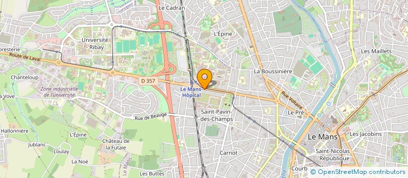 localisation de l'entreprise MADAME CELINE GERE  LE MANS