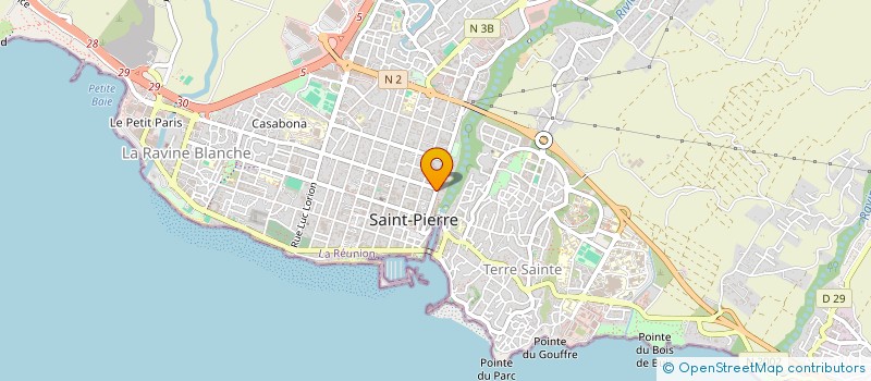 localisation de l'entreprise MADAME CELINE GERMAND  SAINT-PIERRE