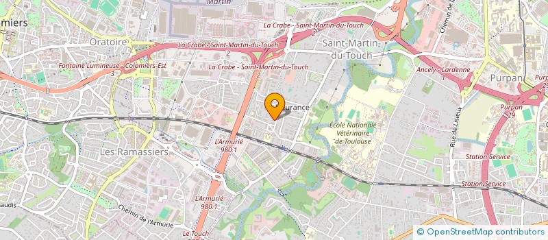 localisation de l'entreprise MADAME CELINE GERVAIS  TOULOUSE