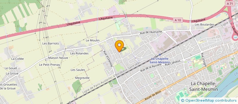 localisation de l'entreprise MADAME CELINE GERVAIS  LA CHAPELLE-SAINT-MESMIN
