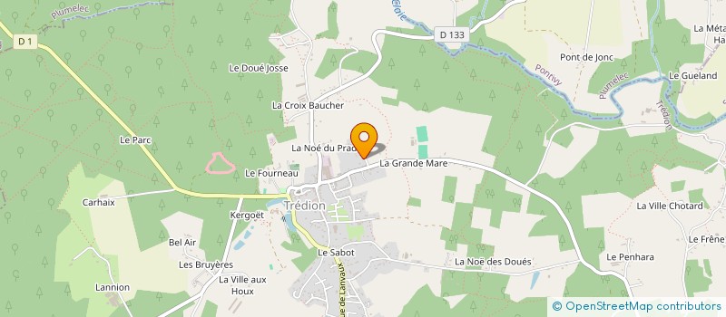 localisation de l'entreprise MADAME CELINE GERVOT  TREDION