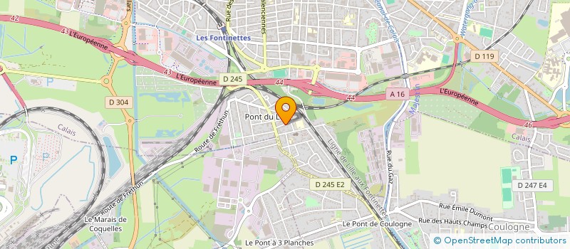 localisation de l'entreprise MADAME CELINE GHELEIN  CALAIS