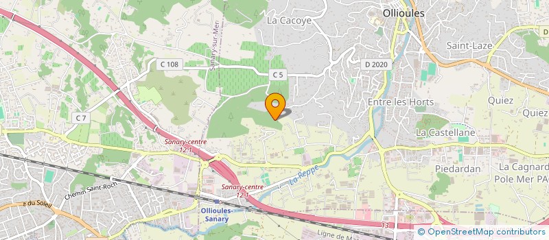 localisation de l'entreprise MADAME CELINE GHIO  SANARY-SUR-MER