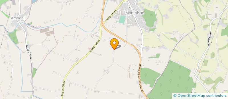 localisation de l'entreprise MADAME CELINE GILLES  MONTOISON