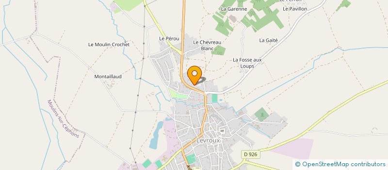 localisation de l'entreprise MADAME CELINE GILLET à LEVROUX