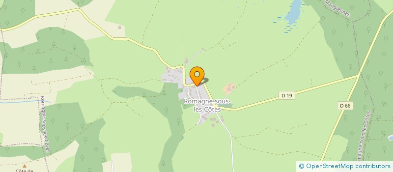 localisation de l'entreprise MADAME CELINE GILLET à ROMAGNE-SOUS-LES-COTES