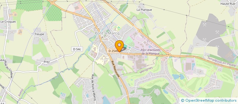 localisation de l'entreprise MADAME CELINE GILSOUL  PONT-A-MARCQ