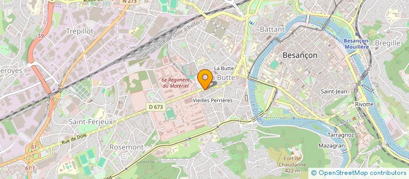 localisation de l'entreprise MADAME CELINE GIORGETTI à BESANCON