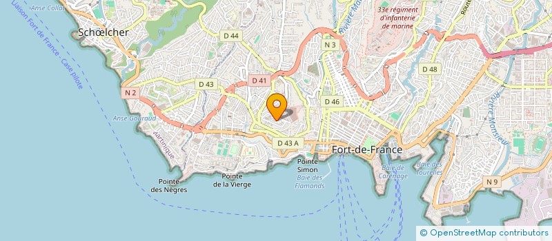 localisation de l'entreprise MADAME CELINE GIORGIUTTI à FORT-DE-FRANCE