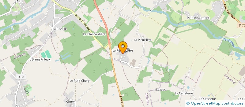 localisation de l'entreprise MADAME CELINE GIRARD à CELLETTES