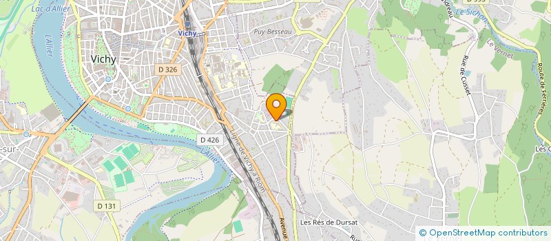 localisation de l'entreprise MADAME CELINE GIRAUD à VICHY