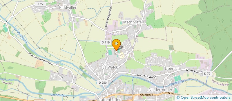 localisation de l'entreprise MADAME CELINE GLADY  VAL DE MODER