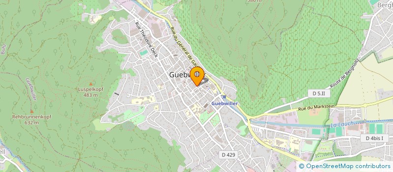 localisation de l'entreprise MADAME CELINE GLAENTZLIN  GUEBWILLER