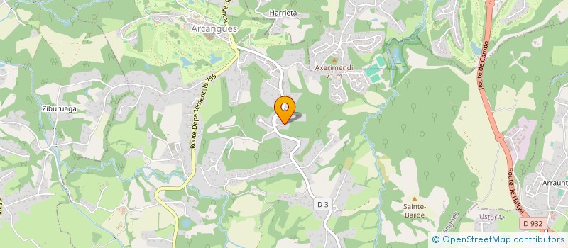 localisation de l'entreprise MADAME CELINE GLAUDE  ARCANGUES