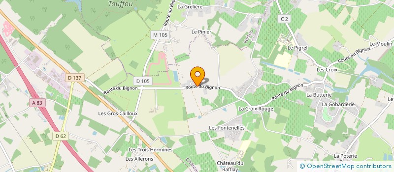 localisation de l'entreprise MADAME CELINE GLOTAIN  CHATEAU-THEBAUD