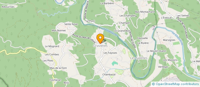 localisation de l'entreprise MADAME CELINE GLOTZ  GRAVIERES