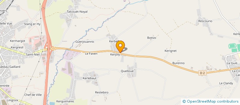 localisation de l'entreprise MADAME CELINE GLOUX  NOYAL-PONTIVY