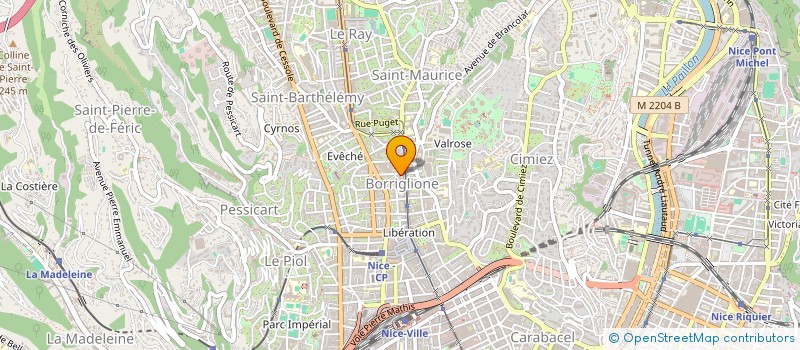 localisation de l'entreprise MADAME CELINE GODAR à NICE