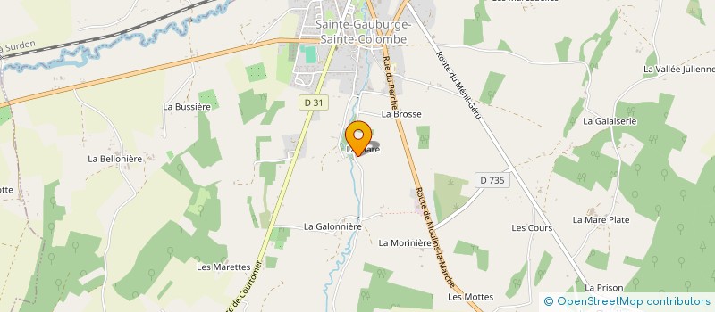 localisation de l'entreprise MADAME CELINE GODEFROY à SAINTE-GAUBURGE-SAINTE-COLOMBE
