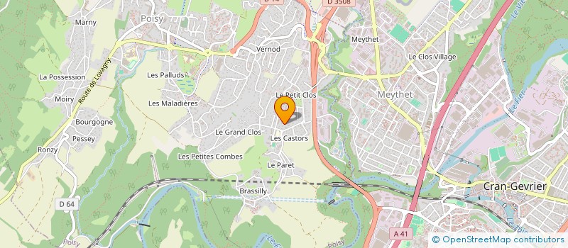 localisation de l'entreprise MADAME CELINE GOMEZ  POISY