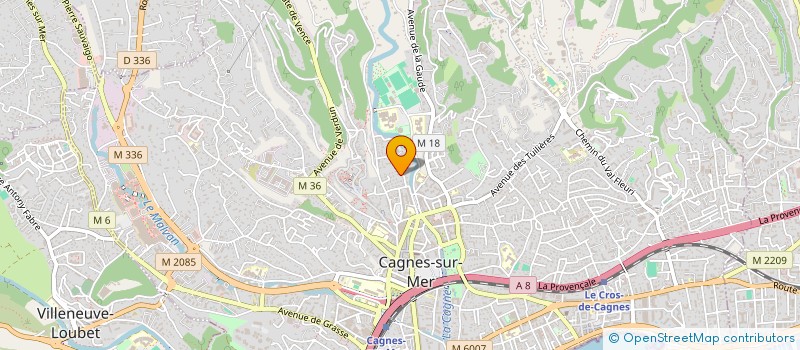 localisation de l'entreprise MADAME CELINE GOMEZ-Y-CARA à CAGNES-SUR-MER