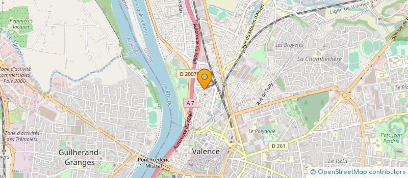 localisation de l'entreprise MADAME CELINE GOMIS  BOURG-LES-VALENCE