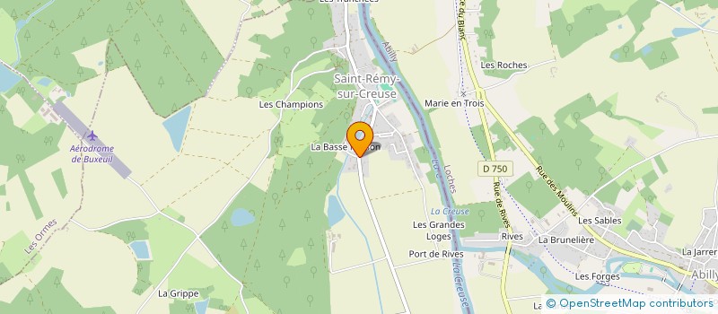 localisation de l'entreprise MADAME CELINE GOMMARD  SAINT-REMY-SUR-CREUSE