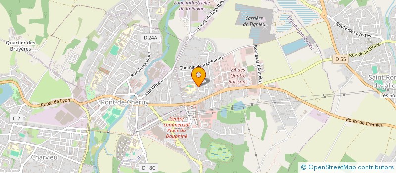 localisation de l'entreprise MADAME CELINE GONCALVES à TIGNIEU-JAMEYZIEU