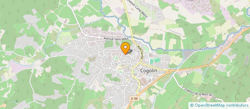 localisation de l'entreprise MADAME CELINE GONIN à COGOLIN