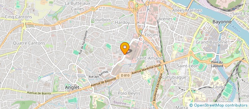 localisation de l'entreprise MADAME CELINE GORAIN  ANGLET