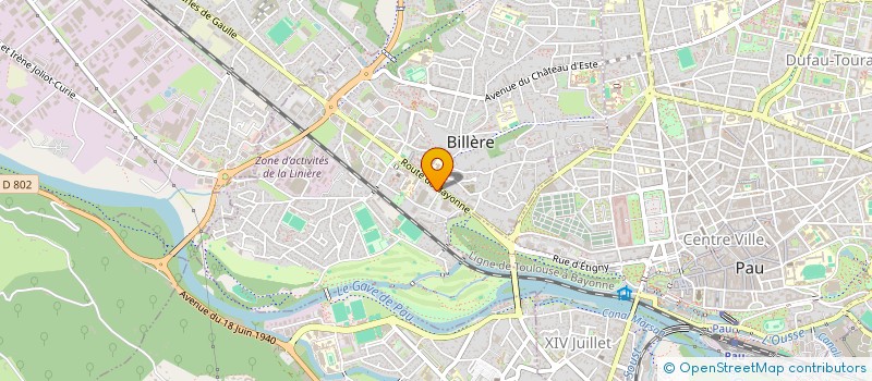 localisation de l'entreprise MADAME CELINE GOUBY à BILLERE