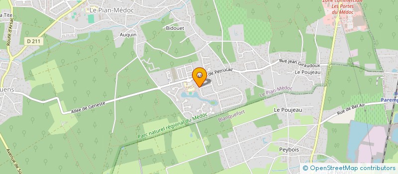 localisation de l'entreprise MADAME CELINE GOUDY à LE PIAN-MEDOC