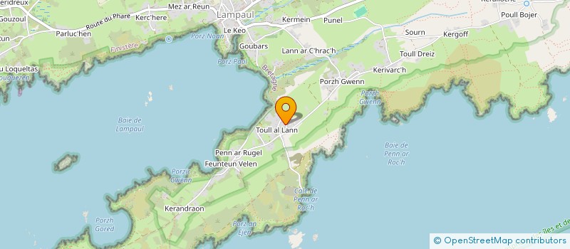 localisation de l'entreprise MADAME CELINE GOUEZ à OUESSANT