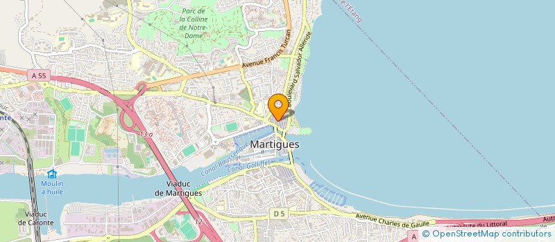 localisation de l'entreprise MADAME CELINE GOUIRAND à MARTIGUES