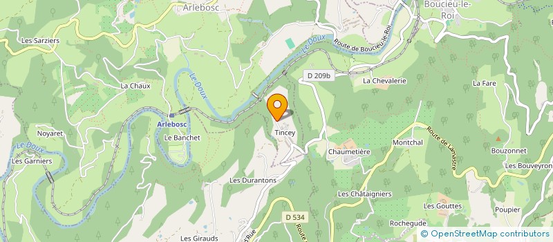 localisation de l'entreprise MADAME CELINE GOUMAT  ARLEBOSC