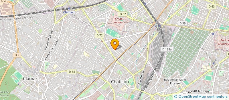 localisation de l'entreprise MADAME CELINE GOURIET  CHATILLON