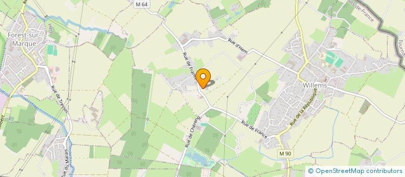 localisation de l'entreprise MADAME CELINE GOUTIERE à CAMPHIN-EN-PEVELE