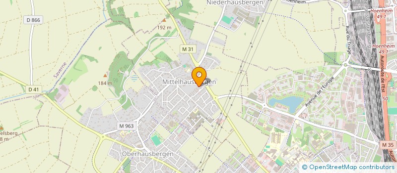 localisation de l'entreprise MADAME CELINE GRABHERR  MITTELHAUSBERGEN