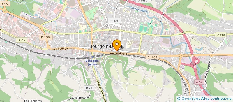 localisation de l'entreprise MADAME CELINE GRABOWSKI  BOURGOIN-JALLIEU