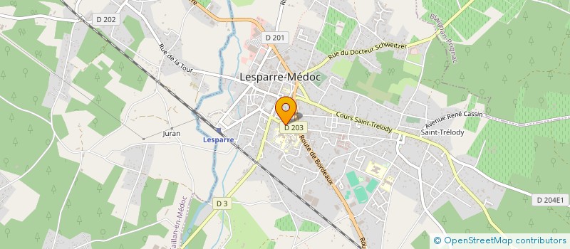 localisation de l'entreprise MADAME CELINE GRAND à LESPARRE-MEDOC