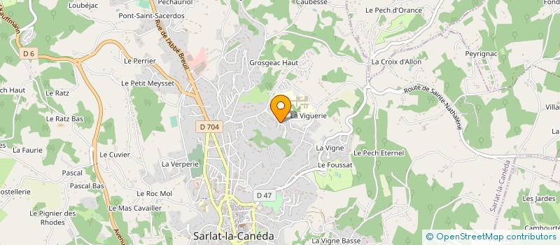 localisation de l'entreprise MADAME CELINE GRAND à SARLAT-LA-CANEDA