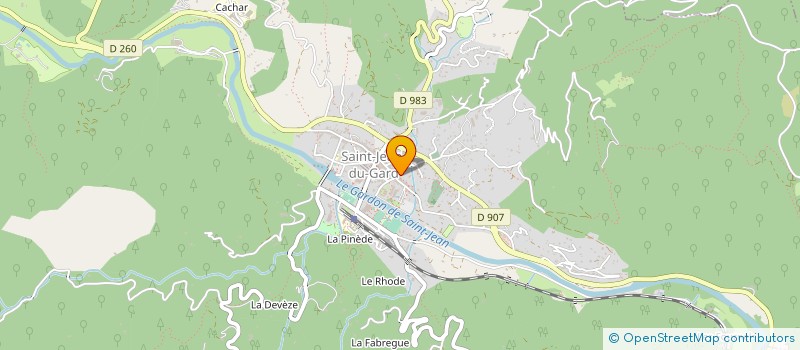 localisation de l'entreprise MADAME CELINE GRANDVAUX  SAINT-JEAN-DU-GARD